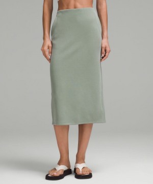 φουστεσ Lululemon Softstreme High-Rise Midi γυναικεια γκρι | Greece-5072319