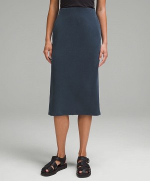 φουστεσ Lululemon Softstreme High-Rise Midi γυναικεια σκουρο μπλε | Greece-2105468