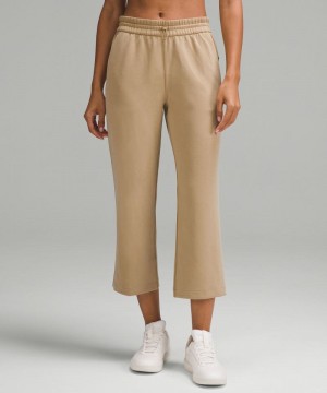 Παντελονι Lululemon Softstreme High-Rise Straight-Leg Cropped γυναικεια καφε | Greece-4831502