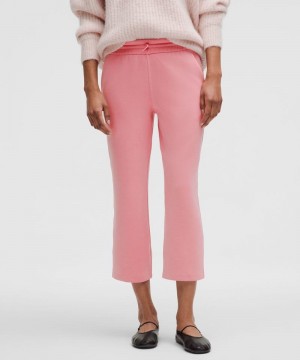 Παντελονι Lululemon Softstreme High-Rise Straight-Leg Cropped γυναικεια ροζ | Greece-0637158