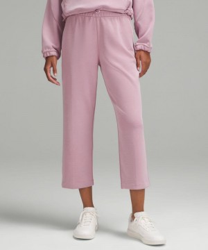 Παντελονι Lululemon Softstreme High-Rise Straight-Leg Cropped γυναικεια ροζ ροζ | Greece-9082567
