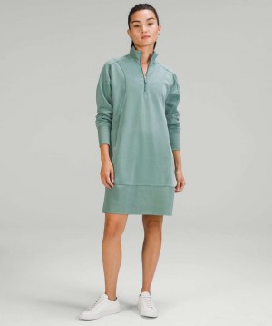 Φορεμα Lululemon Softstreme Long-Sleeve Half-Zip γυναικεια τυρκουάζ | Greece-0598164