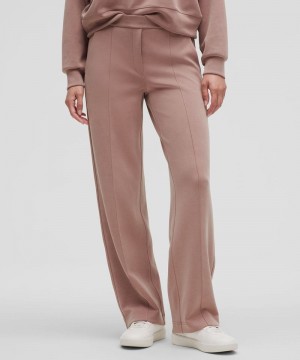 Παντελονι Lululemon Softstreme Pintuck Mid-Rise Regular γυναικεια ροζ | Greece-4321508