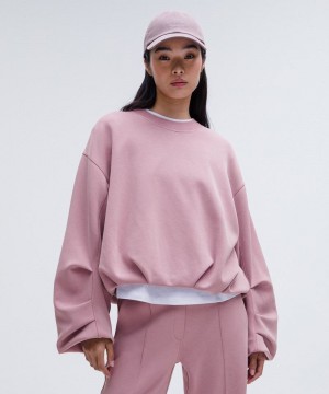 Φουτερ Lululemon Softstreme Voluminous-Sleeve γυναικεια ροζ ροζ | Greece-1756489