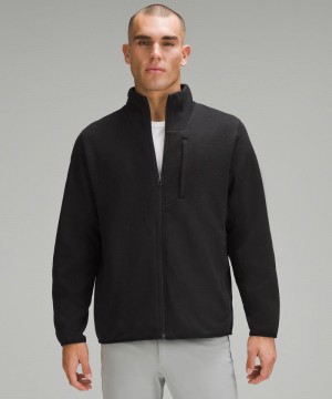 Μπουφαν Lululemon Sojourn Fleece-Lined Knit ανδρικα μαυρα μαυρα | Greece-1068749