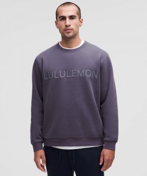 Φουτερ Lululemon Steady State Crew Graphic ανδρικα βαθυ γκρι | Greece-1869452