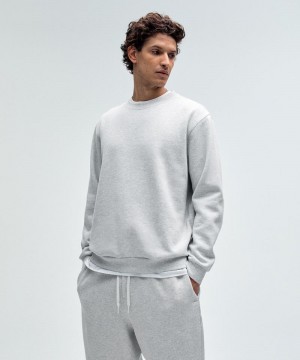 Φουτερ Lululemon Steady State Crew ανδρικα ανοιχτο γκρι | Greece-0217486