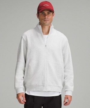 Φουτερ Lululemon Steady State Full Zip ανδρικα ανοιχτο γκρι | Greece-3217560