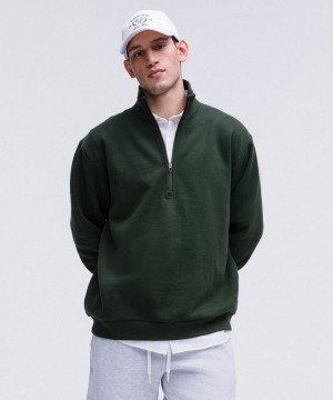 Φουτερ Lululemon Steady State Half Zip ανδρικα πρασινο | Greece-8509741