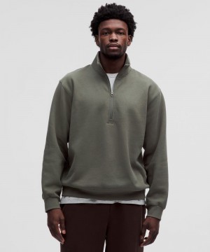 Φουτερ Lululemon Steady State Half Zip ανδρικα καφε | Greece-4198053