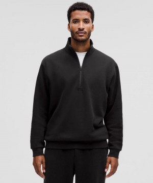 Φουτερ Lululemon Steady State Half Zip ανδρικα μαυρα | Greece-6753802