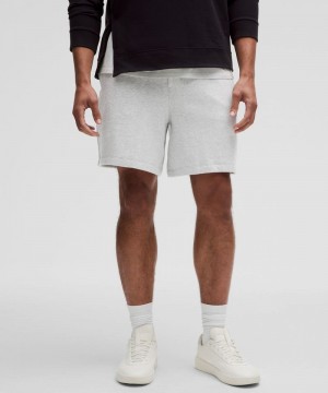 Σορτσ Lululemon Steady State Relaxed-Fit 7" ανδρικα ασημι ασημι | Greece-1360598