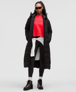 Μπουφαν Lululemon StretchSeal Sleet Street Long γυναικεια μαυρα | Greece-5392104