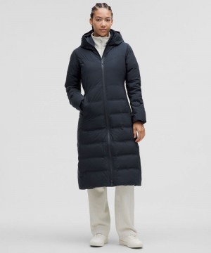 Μπουφαν Lululemon StretchSeal Sleet Street Long γυναικεια σκουρο μπλε | Greece-9508124