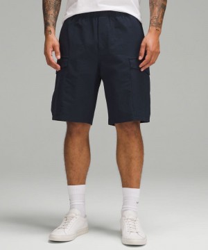 Σορτσ Lululemon Stretch Cotton VersaTwill Cargo Pocket 10" ανδρικα σκουρο μπλε | Greece-5914827