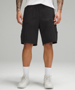 Σορτσ Lululemon Stretch Cotton VersaTwill Cargo Pocket 10" ανδρικα μαυρα | Greece-9063182