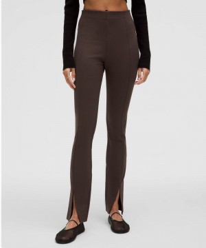 Παντελονι Lululemon Stretch Knit High-Rise Pull-On Regular γυναικεια σοκολάτα | Greece-6452901