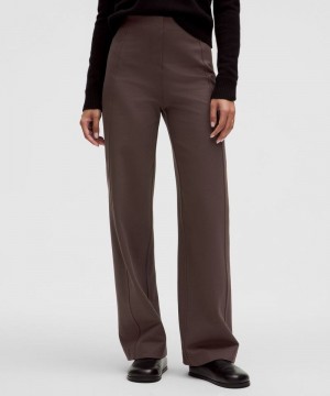 Παντελονι Lululemon Stretch Knit Straight-Leg Pull-On γυναικεια σοκολάτα | Greece-6290174