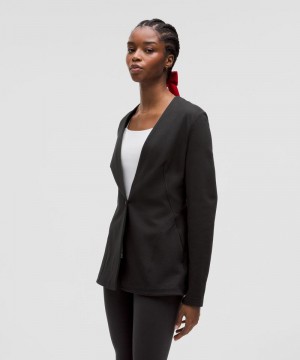 Μπλέιζερ Lululemon Stretch Knit γυναικεια μαυρα | Greece-8536241