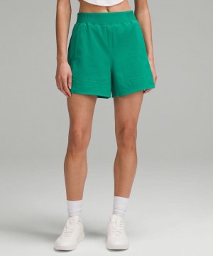 Σορτσ Lululemon Stretch Woven Relaxed-Fit High-Rise 4" γυναικεια πρασινο | Greece-7246501