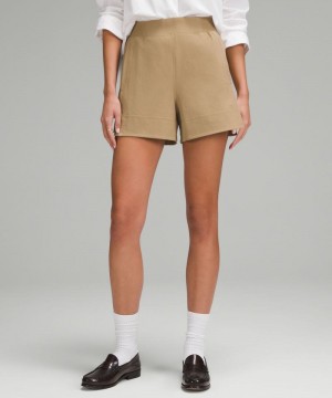 Σορτσ Lululemon Stretch Woven Relaxed-Fit High-Rise 4" γυναικεια καφε | Greece-4260917