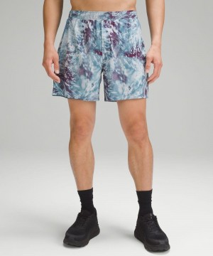 Σορτσ Lululemon Surge Lined 6" ανδρικα μπλε Πολύχρωμο | Greece-7529348