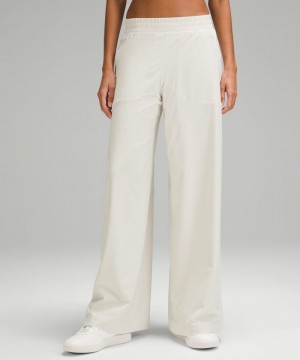 Παντελονι Lululemon Swift Mid-Rise Wide-Leg γυναικεια Μπεζ | Greece-2908157