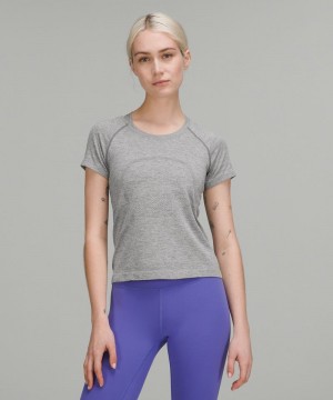 μπλουζακια Lululemon Swiftly Tech Short-Sleeve 2.0 γυναικεια ασπρα | Greece-6284019