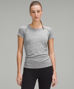 μπλουζακια Lululemon Swiftly Tech Short-Sleeve 2.0 γυναικεια ασπρα | Greece-7435629