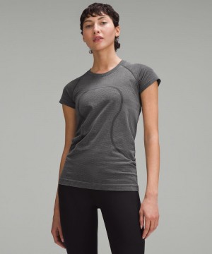 μπλουζακια Lululemon Swiftly Tech Short-Sleeve 2.0 γυναικεια μαυρα ασπρα | Greece-3085791
