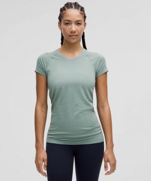 μπλουζακια Lululemon Swiftly Tech Short-Sleeve 2.0 γυναικεια μπλε μπλε | Greece-7963120