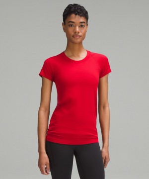 μπλουζακια Lululemon Swiftly Tech Short-Sleeve 2.0 γυναικεια σκούρο κοκκινα σκούρο κοκκινα | Greece-1945278