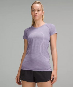 μπλουζακια Lululemon Swiftly Tech Short-Sleeve 2.0 γυναικεια μωβ | Greece-3759814