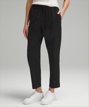 Παντελονι Lululemon Tapered-Leg Mid-Rise Luxtreme 7/8 Length Tall γυναικεια μαυρα | Greece-8143752