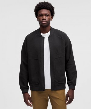 Μπουφαν Lululemon Textured Spacer Bomber ανδρικα μαυρα | Greece-3425817