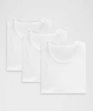 μπλουζακια Lululemon Ultra-Soft Nulu Short-Sleeve ανδρικα ασπρα ασπρα ασπρα | Greece-8051479