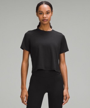 μπλουζακια Lululemon Ultralight Waist-Length γυναικεια μαυρα | Greece-8956032