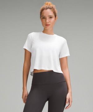 μπλουζακια Lululemon Ultralight Waist-Length γυναικεια ασπρα | Greece-2648193