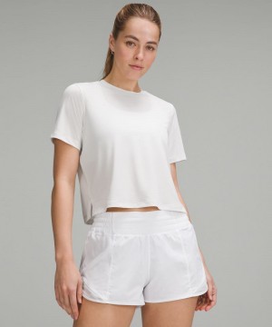 μπλουζακια Lululemon Ultralight Waist-Length γυναικεια ασπρα | Greece-8946071