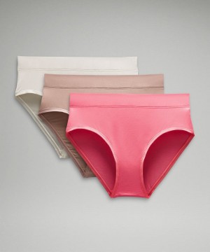 εσωρουχα Lululemon UnderEase High-Rise Bikini γυναικεια ροζ ροζ Μπεζ | Greece-2316597