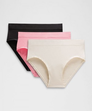 εσωρουχα Lululemon UnderEase High-Rise Bikini γυναικεια Μπεζ ροζ μαυρα | Greece-9725831