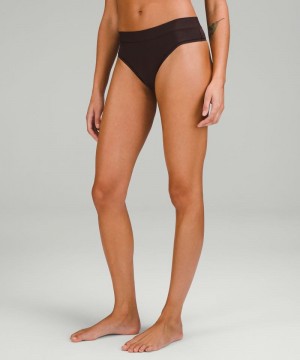 εσωρουχα Lululemon UnderEase High-Rise Thong γυναικεια σοκολάτα | Greece-5263784