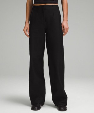 Παντελονι Lululemon Utilitech Relaxed-Fit Mid-Rise γυναικεια μαυρα | Greece-4586371