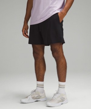 Σορτσ Lululemon Vented Tennis 6" ανδρικα μαυρα | Greece-2087135
