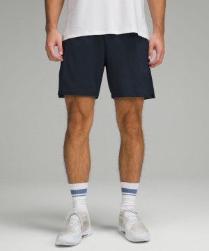 Σορτσ Lululemon Vented Tennis 6" ανδρικα σκουρο μπλε | Greece-3754126