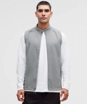 Γιλεκο Lululemon Waffle-Knit ανδρικα γκρι | Greece-4275638