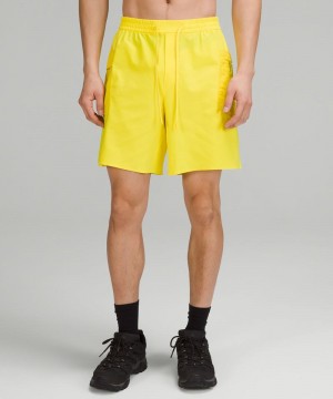 Σορτσ Lululemon Water-Repellent Hiking 8" ανδρικα κίτρινα | Greece-4712839