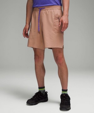 Σορτσ Lululemon Water-Repellent Hiking 8" ανδρικα ροζ | Greece-3759802