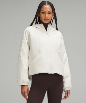 Μπουφαν Lululemon Water-Resistant Insulated Hooded γυναικεια Μπεζ | Greece-6489137