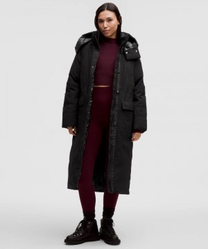 Παρκα Lululemon Waterproof 600-Down-Fill Long Parka γυναικεια μαυρα | Greece-4372650